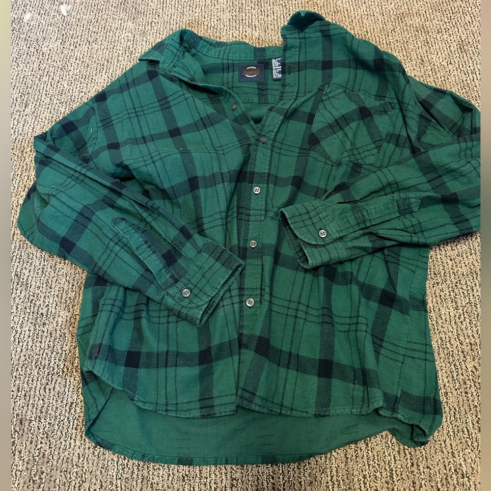 Green Plaid Flannel